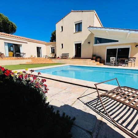 Annexe Des Pins - Studio Gite Avec Piscine & Climatisation Villeneuve-les-Beziers ภายนอก รูปภาพ
