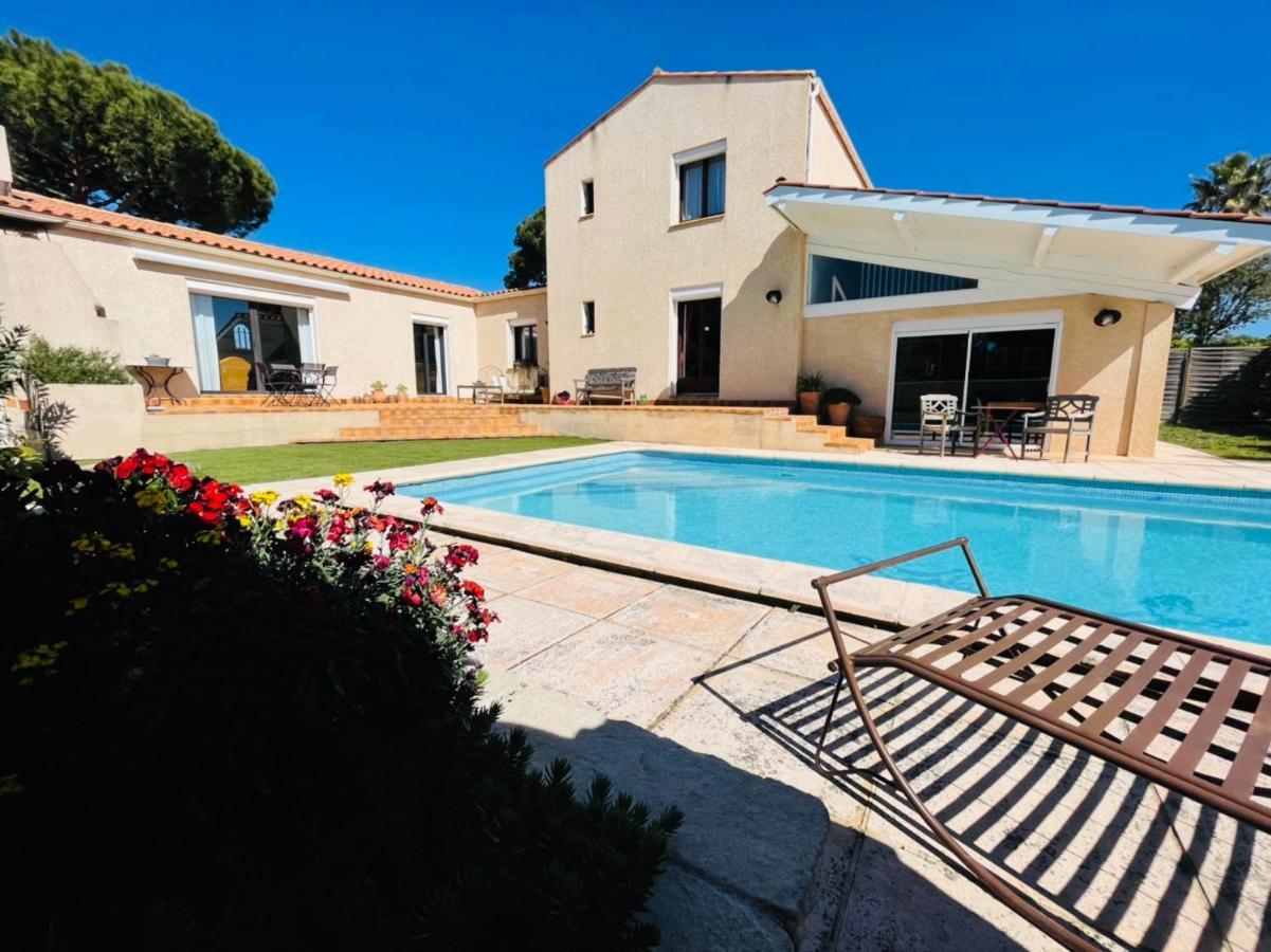 Annexe Des Pins - Studio Gite Avec Piscine & Climatisation Villeneuve-les-Beziers ภายนอก รูปภาพ