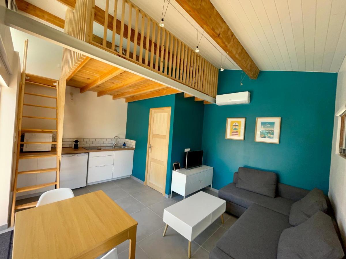 Annexe Des Pins - Studio Gite Avec Piscine & Climatisation Villeneuve-les-Beziers ภายนอก รูปภาพ