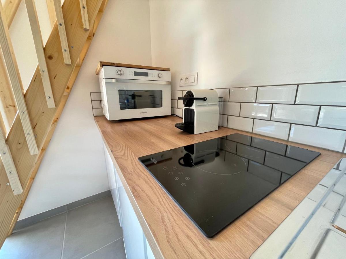 Annexe Des Pins - Studio Gite Avec Piscine & Climatisation Villeneuve-les-Beziers ภายนอก รูปภาพ