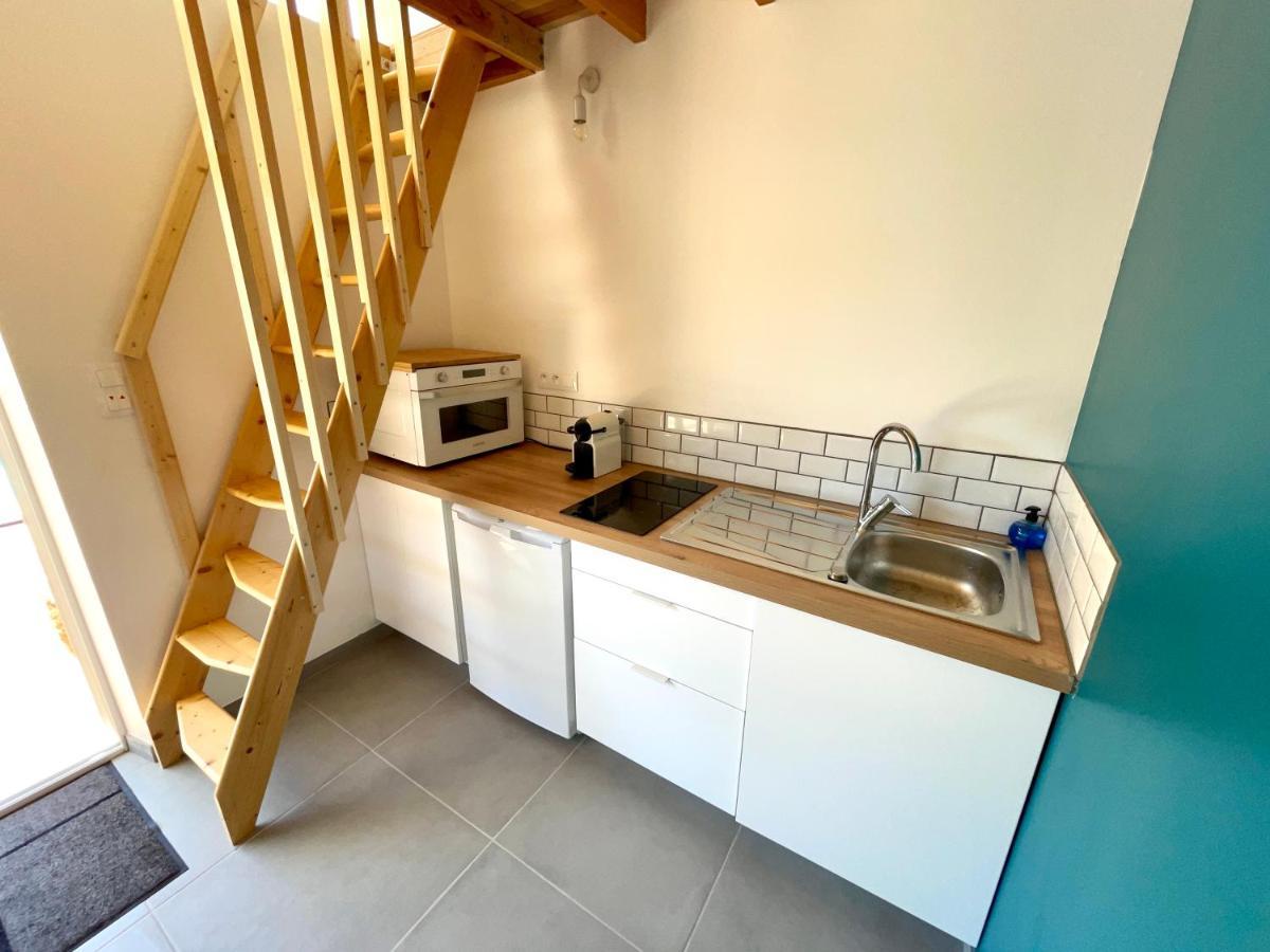 Annexe Des Pins - Studio Gite Avec Piscine & Climatisation Villeneuve-les-Beziers ภายนอก รูปภาพ